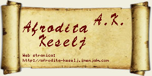 Afrodita Kešelj vizit kartica